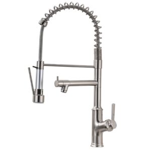 commercial kitchen faucet aimadi,kitchen faucets with pull down sprayer brushed nickel stainless steel kitchen sink faucets