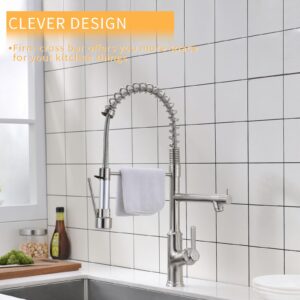 Commercial Kitchen Faucet AIMADI,Kitchen Faucets with Pull Down Sprayer Brushed Nickel Stainless Steel Kitchen Sink Faucets