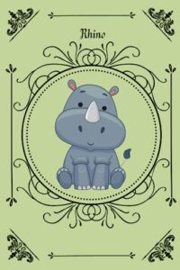 rhino: adorable rhino notebook | journal for rhino lovers (6" x 9") - 110