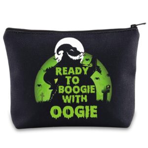 bwwktop funny oogie cosmetic makeup bag oogie fans inspired gifts ready to boogie with oogie zipper pouch bag (ready to boogie)