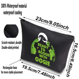 BWWKTOP Funny Oogie Cosmetic Makeup Bag Oogie Fans Inspired Gifts Ready To Boogie With Oogie Zipper Pouch Bag (READY TO BOOGIE)