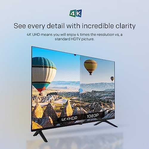 Skyworth 55-Inch 4K UHD Smart TV, UE7600 Series Google TV with Dolby Audio, Bluetooth Remote, Voice Control Google Assistant, Google Cast, Bezel-Less Design, Ultra-Slim, Streaming Television