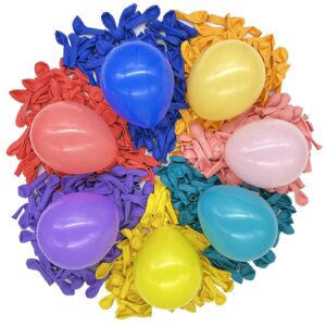 200 pcs balloons assorted color 5 inch rainbow latex balloons set for birthday party graduation baby shower wedding holiday balloon arch kit decoration