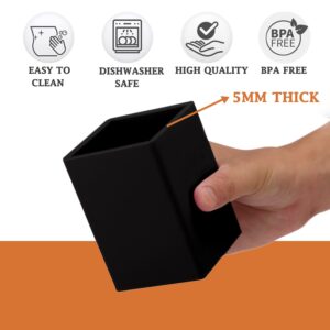 Silicone Pen And Pencil Holder For Desk，5mm Thick Silicone Pen Holder For Keeping Your Workspace Tidy And Organized，A Practical Design And Must-Have Pen Holder For Your Desktop Needs (1 PACK BLACK)