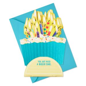 Hallmark Paper Wonder Shoebox Funny Pop Up Card for Birthdays (Cupcake, Not That Old")