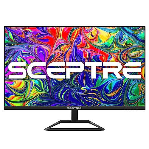 SCEPTRE 32-inch IPS 4K UHD 3840 x 2160 Monitor DisplayPort x2 HDMI x2 99% sRGB Build-in Speakers, Machine Black 2024 (U325W-UPT)