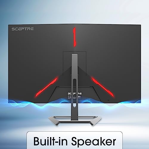 SCEPTRE 32-inch IPS 4K UHD 3840 x 2160 Monitor DisplayPort x2 HDMI x2 99% sRGB Build-in Speakers, Machine Black 2024 (U325W-UPT)