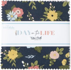 echo park paper co. day in the life 5" stacker 42 5-inch squares charm pack riley blake 5-13660-42