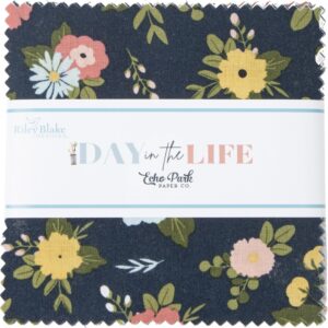 Echo Park Paper Co. Day in The Life 5" Stacker 42 5-inch Squares Charm Pack Riley Blake 5-13660-42