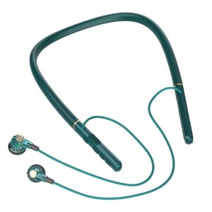 bx-05 wireless neckband headphones w/mic in-ear magnetic earphone,crystal-clear calls, fast charging, ipx4 sweatproof deep bass headset for phone call music sports (green)