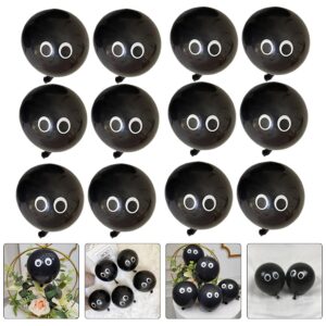 Eyeball Balloons 100pcs Balloon Black Decorations Summer Decor Octopus Decor Eyeball Latex Balloons Eye Balloons 5 Inch Festival Decorative Balloon Photography Props Chic