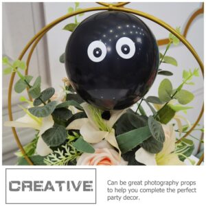 Eyeball Balloons 100pcs Balloon Black Decorations Summer Decor Octopus Decor Eyeball Latex Balloons Eye Balloons 5 Inch Festival Decorative Balloon Photography Props Chic