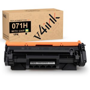 v4ink 071h toner cartridge with chip compatible replacement for canon 071h black 071 high capacity toner works with i-sensys lbp122dw mf273dw mf272dw mf275dw lbp120 mf270 printer, support for fax