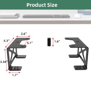 Under Desk Storage Mount Compatible for Xbox Series S,Under Desk Holder Compatible for Xbox One S/X,Xbox 360,Metal Under Desktop Storage Mount,Desktop Mini PC Holder