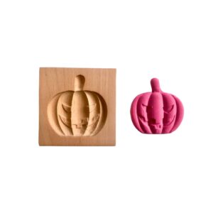 Wooden Cookie Molds for Baking, Wood Springerle Cookie Cutter Carved for Christmas,Halloween,Easter,Cookie Presses Stamps for Kitchen DIY and Family Gatherings