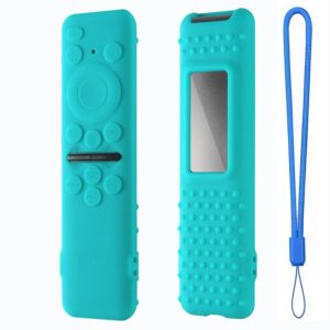 Silicone Cover for Samsung BN59-01432A BN59-01432J Solar Remote 2023 Samsung Solar Cell Remote TM2360E Silicone Remote Case Cover（Mint Green