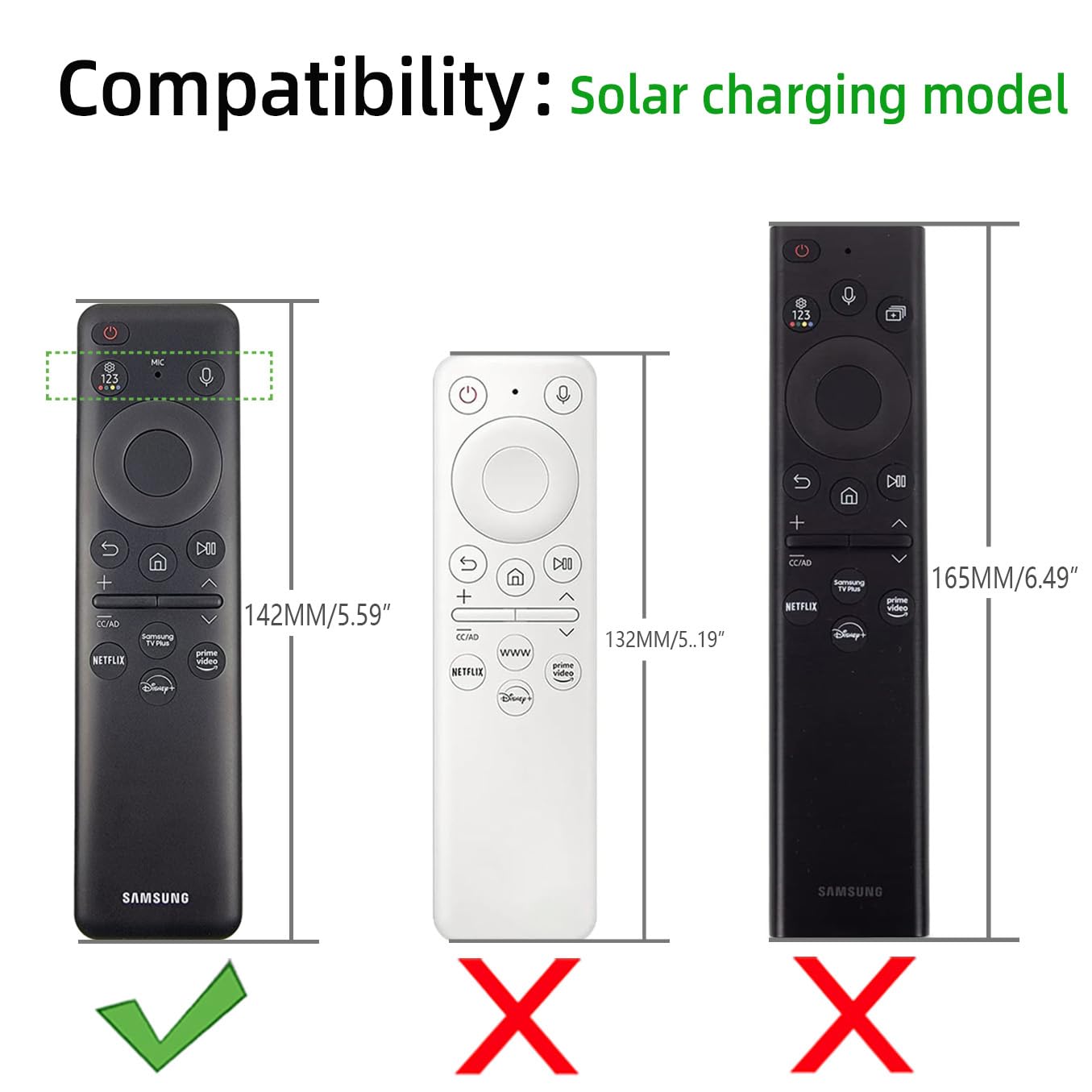 Silicone Cover for Samsung BN59-01432A BN59-01432J Solar Remote 2023 Samsung Solar Cell Remote TM2360E Silicone Remote Case Cover（Mint Green