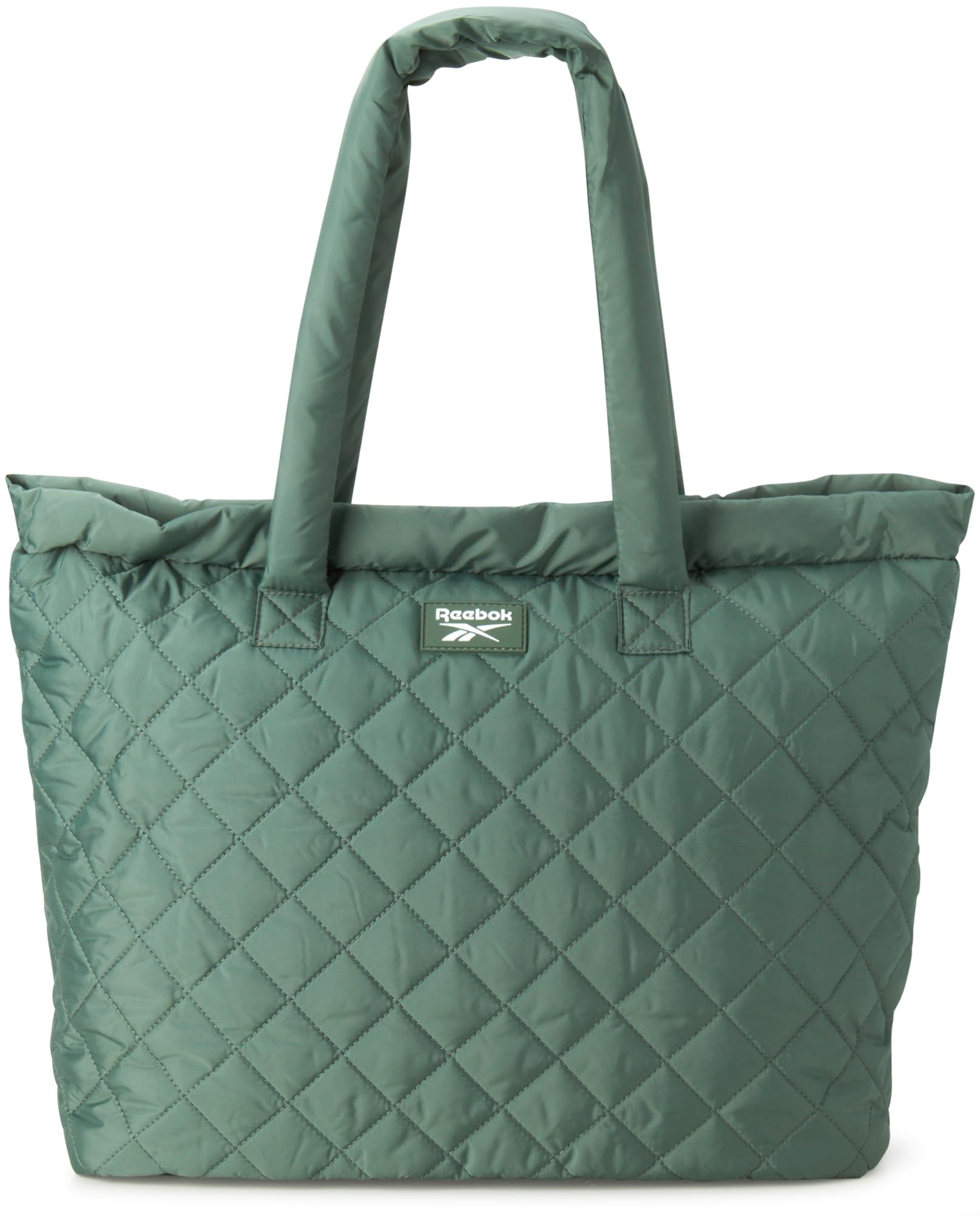 Reebok Women's Puffer Tote Bag - Carry On Sports Gym Shoulder Bag - Lightweight Casual Purse, Size ONE SIZE, Trek Green