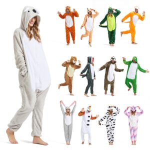 SISKIN Animal Onesie Adult - Koala Halloween Costumes for Women Men Couples Halloween Pajamas Cosplay Animal Onesies XL