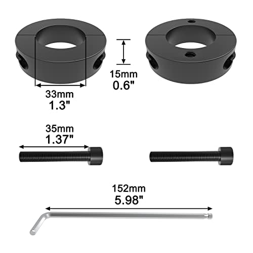 MySit Gas Lift Cylinder Removal Tools 33mm/1.3-Inch, Removal Tool Set for Replacing Herman Miller Aeron Office Chair Cylinders, Fix Sinking Chair Saver for Stop Sinking - 2 Pieces