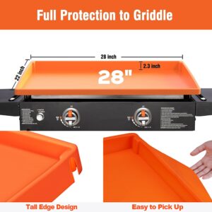 Silicone Griddle Mat, 【Upgraded Full-edge】Griddle Top Covers for Blackstone 28'', Heavy Duty Food Grade Silicone Griddle Cover,Protect Your Griddle All Year Round