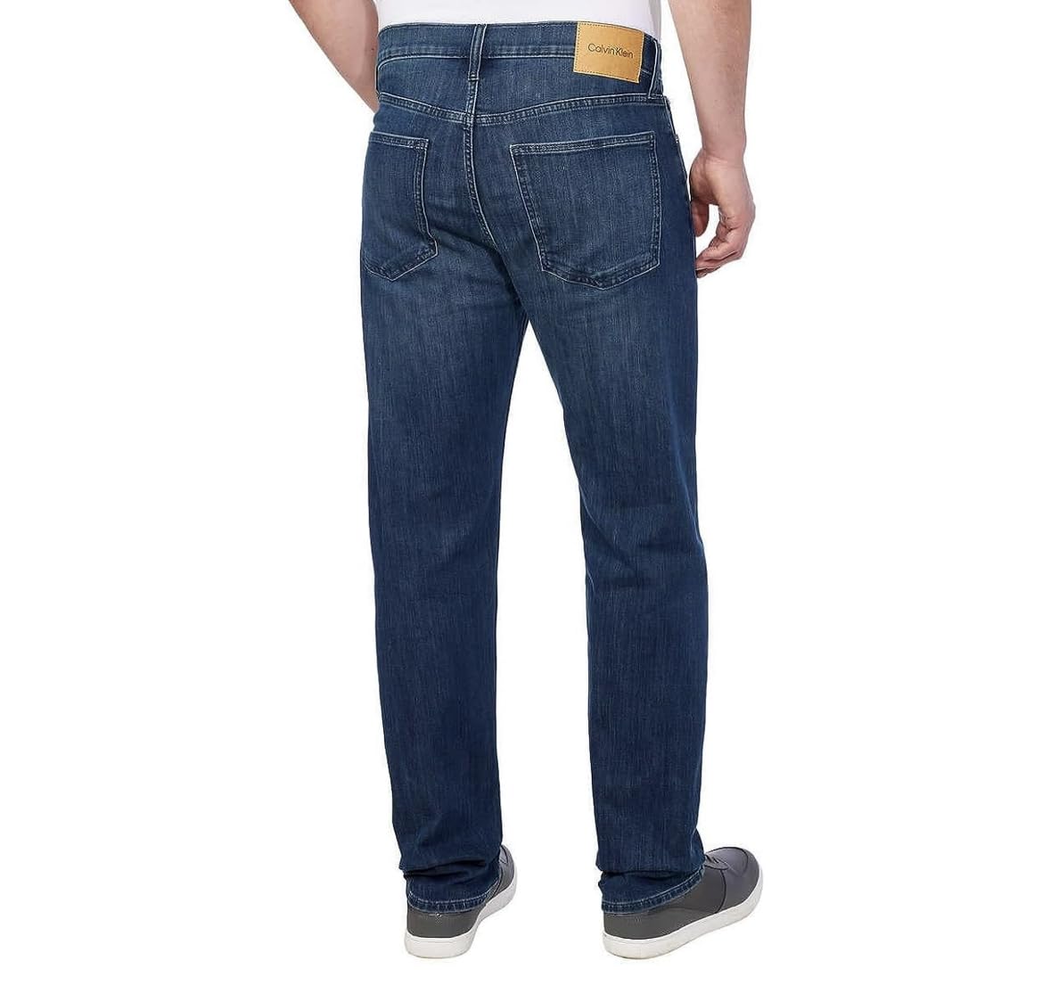 Calvin Klein Men's Slim Straight Jean (as1, Waist_Inseam, Numeric_36, Numeric_30, Secaucus HS)