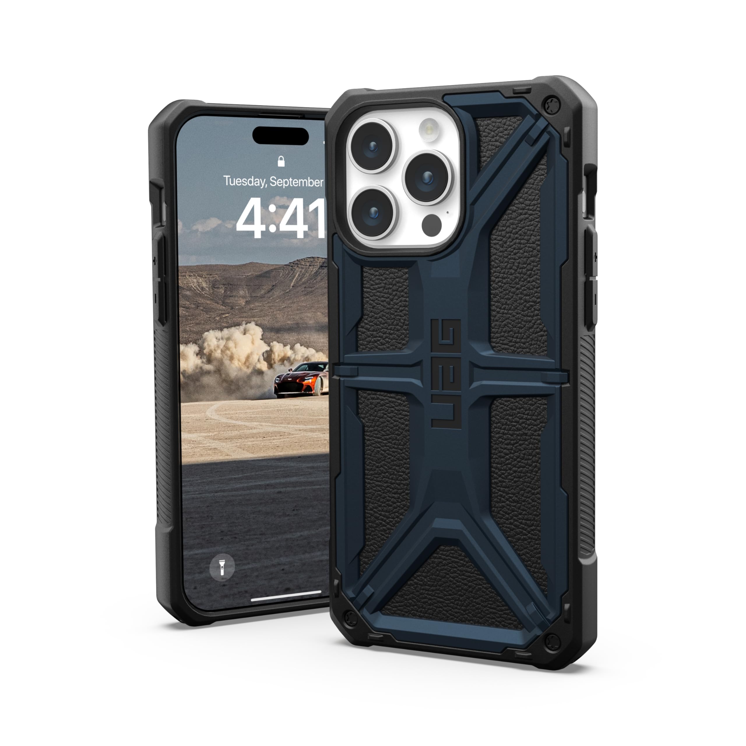 URBAN ARMOR GEAR UAG [Updated Ver] Compatible with iPhone 15 Pro Max Case 6.7" Monarch Mallard Rugged Heavy Duty Military Grade Drop Tested Protective Cover