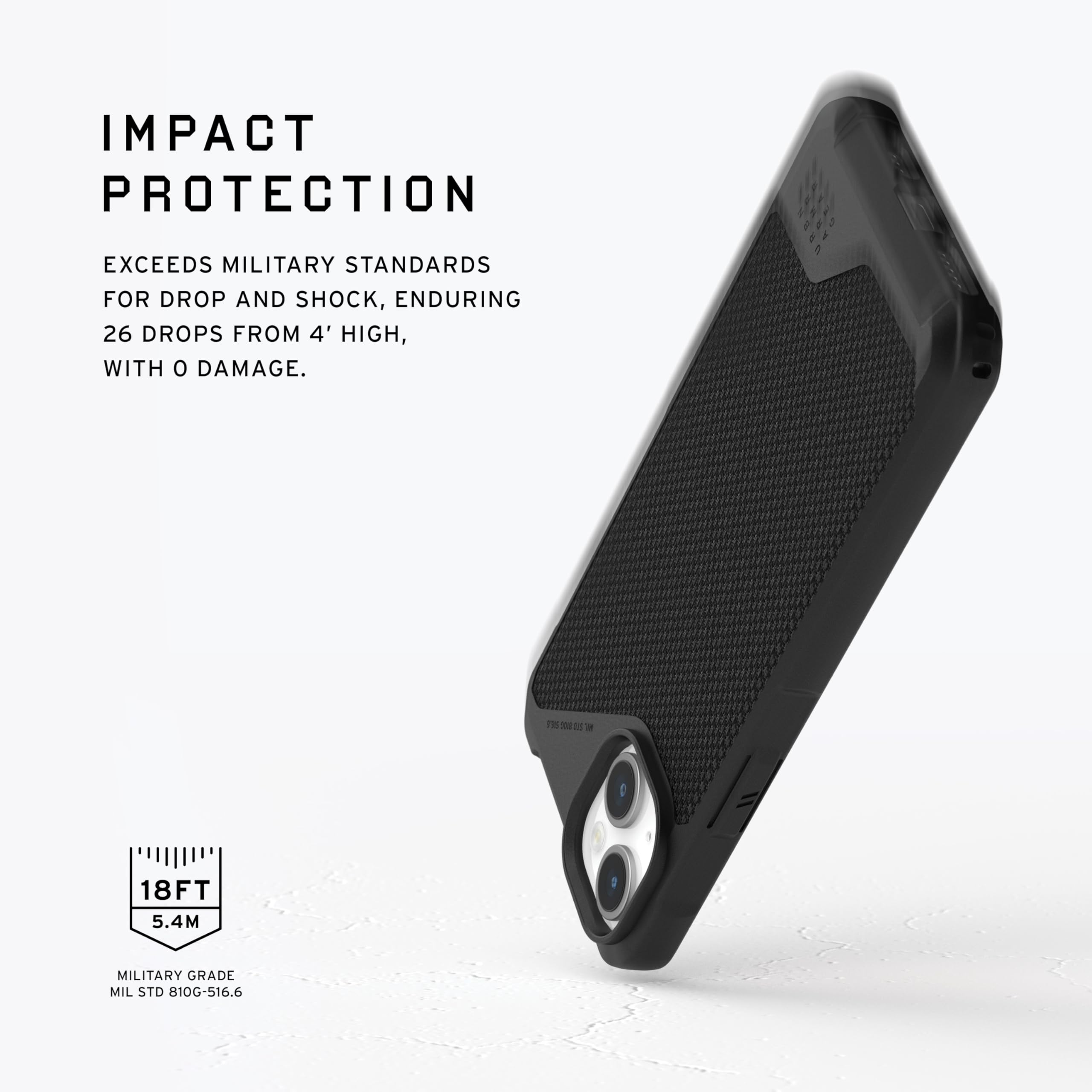 URBAN ARMOR GEAR UAG Case Compatible with iPhone 15 Case 6.1" Metropolis LT Kevlar Black Built-in Magnet Compatible with MagSafe Charging Rugged Military Grade Dropproof Protective Cover