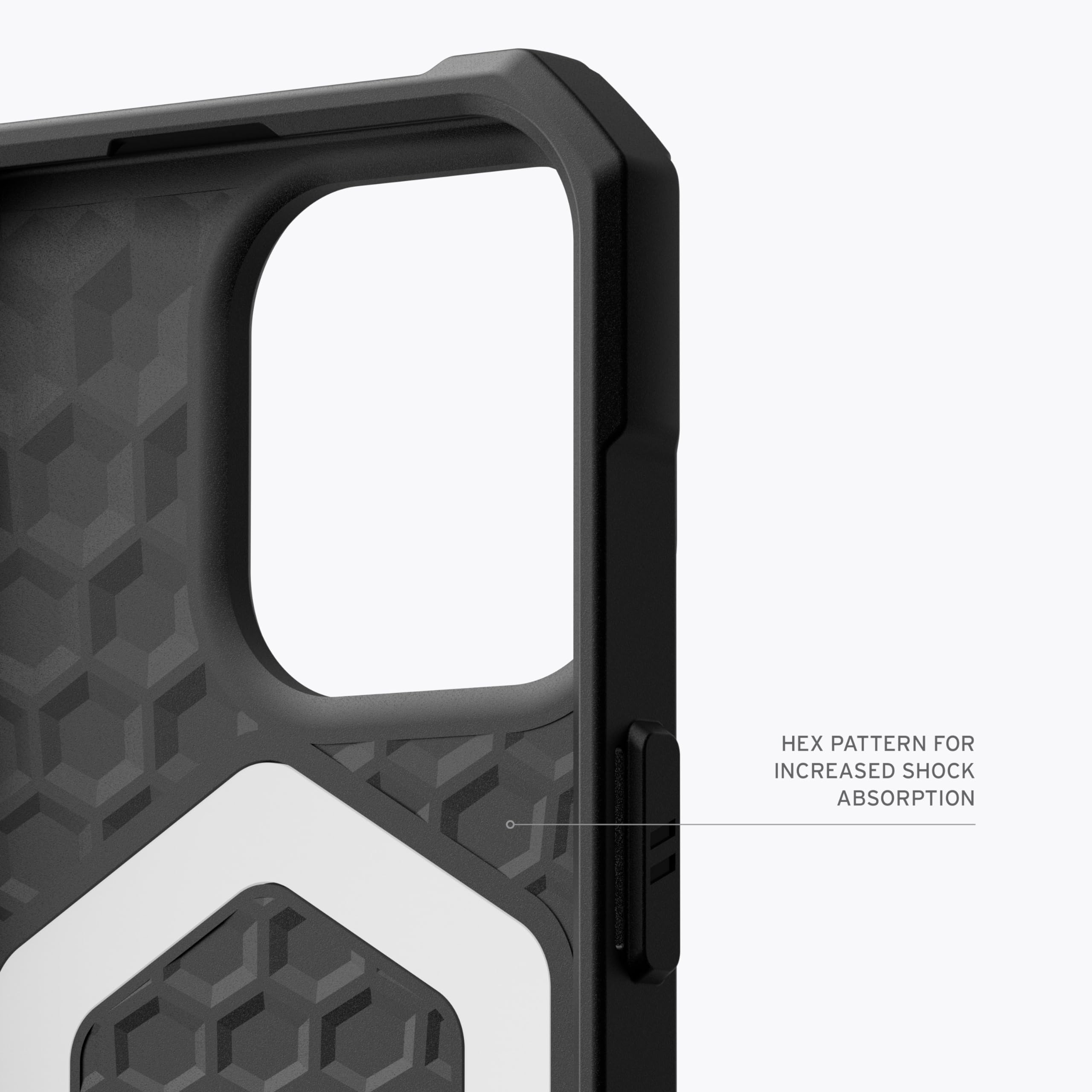 URBAN ARMOR GEAR UAG Case [Updated Ver.] Compatible with iPhone 15 Pro Case 6.1" Essential Armor Black Built-in Magnet Compatible with MagSafe Charging Rugged Military Grade Dropproof Protective Cover