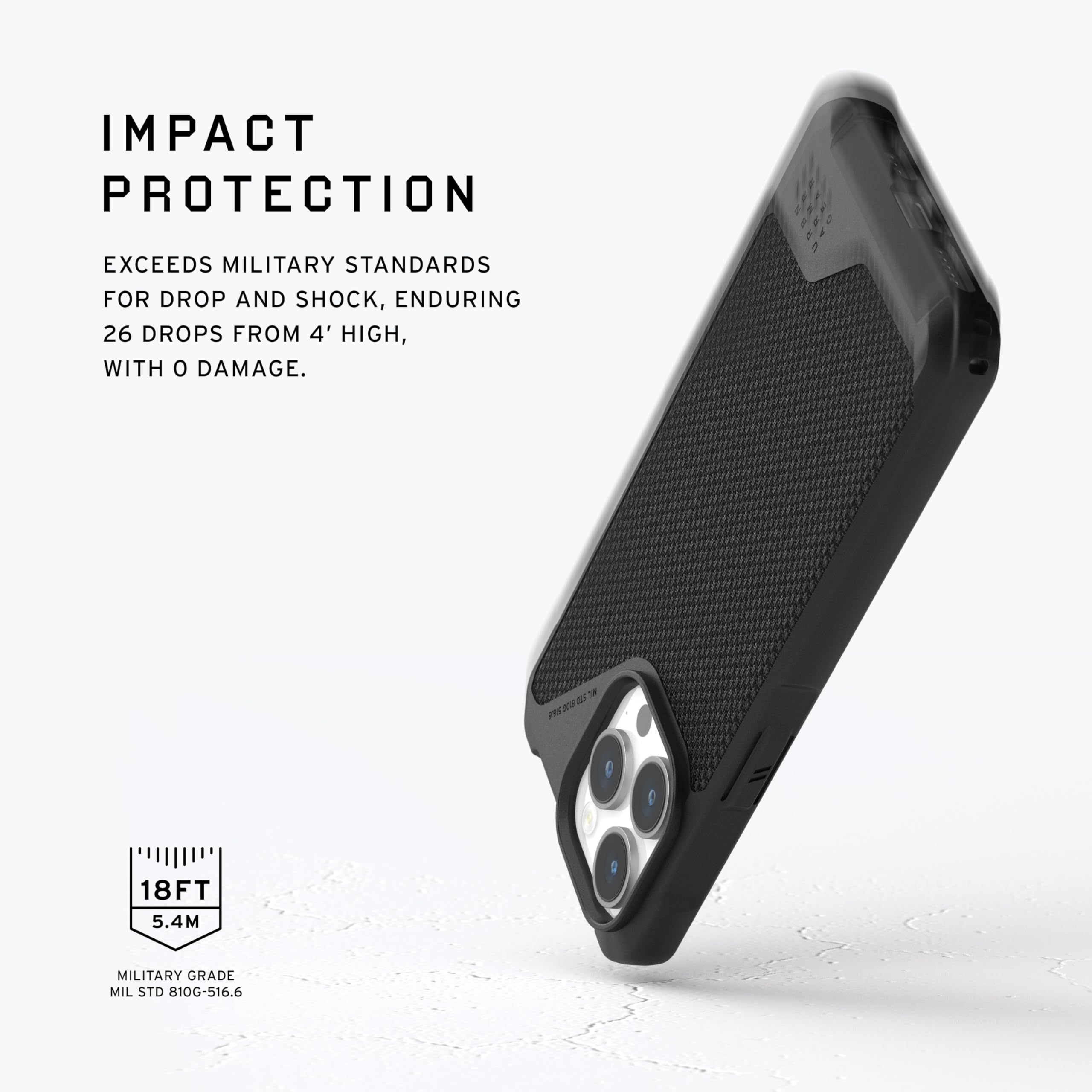 URBAN ARMOR GEAR UAG Case [Updated Ver] Compatible with iPhone 15 Pro Case 6.1" Metropolis LT Kevlar Black Built-in Magnet Compatible with MagSafe Charging Rugged Military Grade Protective Cover