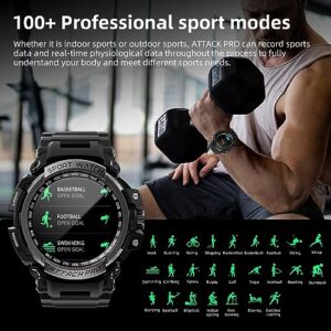 LOKMAT Smart Watch - Outdoor Sports Military Smart Watches for Men Bluetooth Call (Answer/Make Calls), Waterproof Tactical Rugged Smartwatch, Fitness Tracker Watch for Android iPhones