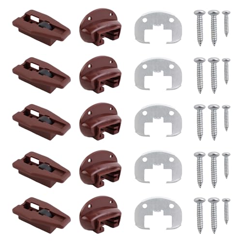 Drawer Slides for kenlin Rite-Trak II Replacement 168 Track Guides, 5 Sets of Rite Track 2 Drawer Repair Parts, UNIVERSAL Drawer Guide for Dresser, Nightstand Drawers from Most Furniture Manufacturers