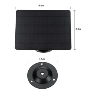 Outdoor Solar Panel, Uninterrupted Charging Solar Power Supply Panel Durable Waterproof 10W for RV