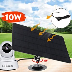 Outdoor Solar Panel, Uninterrupted Charging Solar Power Supply Panel Durable Waterproof 10W for RV