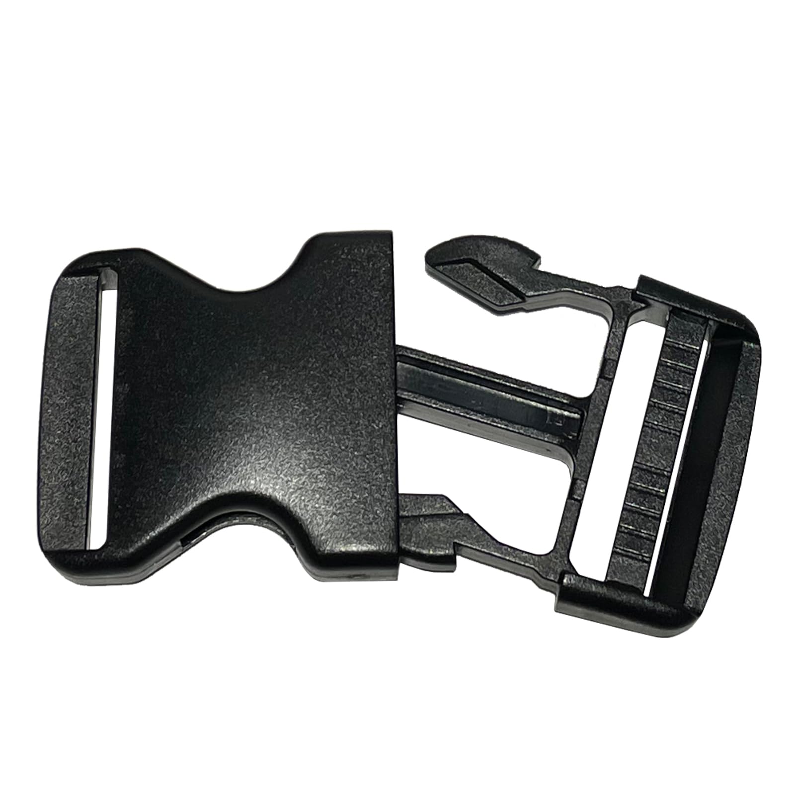 2" Buckles for Straps Quick Side Release Plastic Buckle Clip 2 pcs + Tri-Glide Slide 2 pcs Fit 2 inch Wide Nylon Strap Webbing Belt, Heavy Duty Dual Adjustable No Sew, Backpack Parachute Replacement