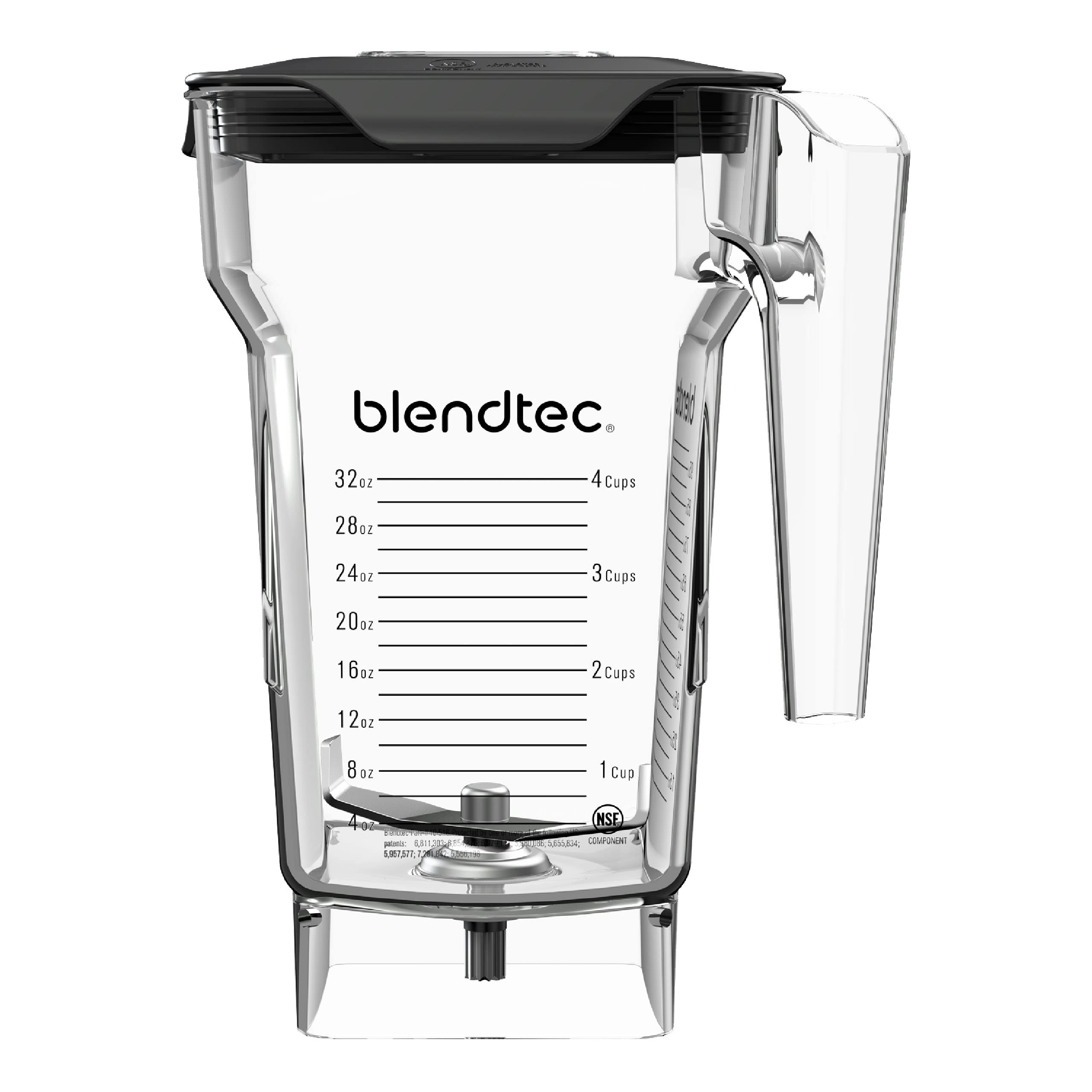 Blendtec Immersion Blender - Handheld Stick Blender, Whisk, and Food Processor and 75 oz FourSide Jar - Clear - Includes 3 Attachments, 20 oz BPA-Free Jar, and Storage Tray - Stainless Steel