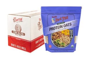 bob's red mill organic protein oats - 32 oz (pack of 4) non gmo gluten free whole grain