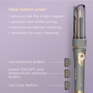 INFINITIPRO BY CONAIR Curl Secret Automatic Curling Iron - 3/4-inch Barrel - Hair Curler for All Hair Types and Lengths - Dual Voltage for Worldwide Travel