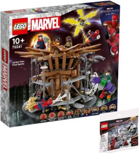 lego set of 2: 76261 spider-mans large showdown & 30443 spider-mans bridge duel