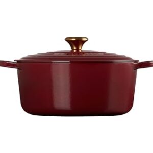 Le Creuset Enameled Cast Iron Signature Round Dutch Oven, 7.25 qt., Rhone