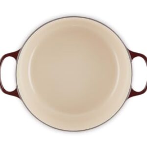 Le Creuset Enameled Cast Iron Signature Round Dutch Oven, 7.25 qt., Rhone