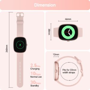 anyloop Fitness Tracker Watch with 24/7 Heart Rate Blood Oxygen Monitor, 1.69" Large Screen Activity Tracker with Pedometer, Sleep Monitor, Calories & Step Counter, Sports Smart Watch for Women Men