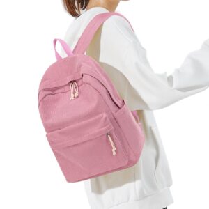 School Backpack for Teens Large Corduroy Bookbag Lightweight 17 inch Laptop Bag for Girls Boys Casual High School College