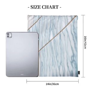 Marble Wall Drawstring Backpack For Men And Women'S Sports And Fitness Bag, Large Size, Zippered Pocket, Lightweight, Foldable And Portable For Travel