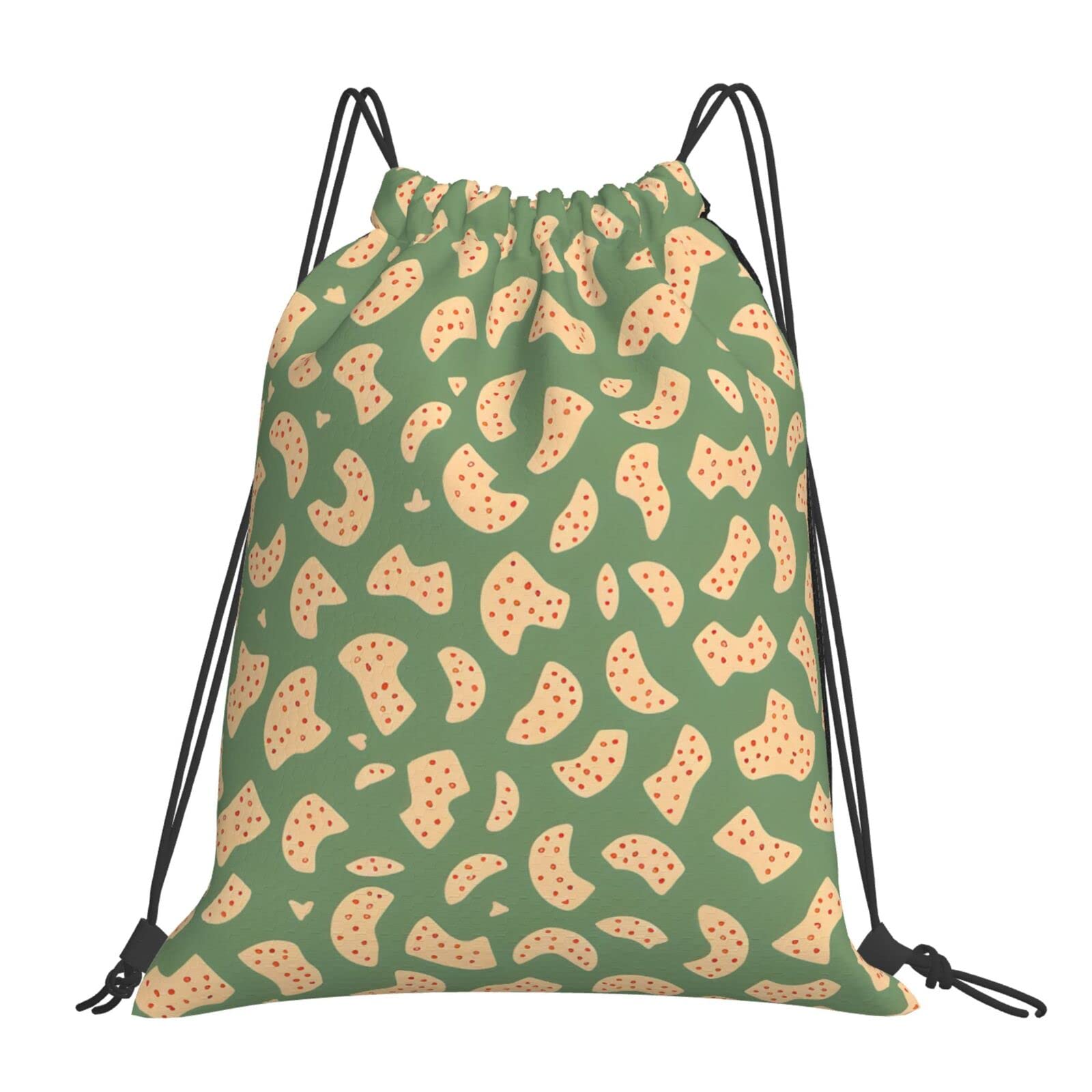 Animal Form Print Pattern Drawstring Backpack For Men And Women'S Sports And Fitness Bag, Large Size, Zippered Pocket, Lightweight, Foldable And Portable For Travel