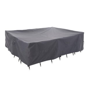 wj-x3 large grey patio furniture cover,108w x 84d x 31h inch - waterproof, uv & wind-resistant, anti-fade, perfect for outdoor table & chair sets