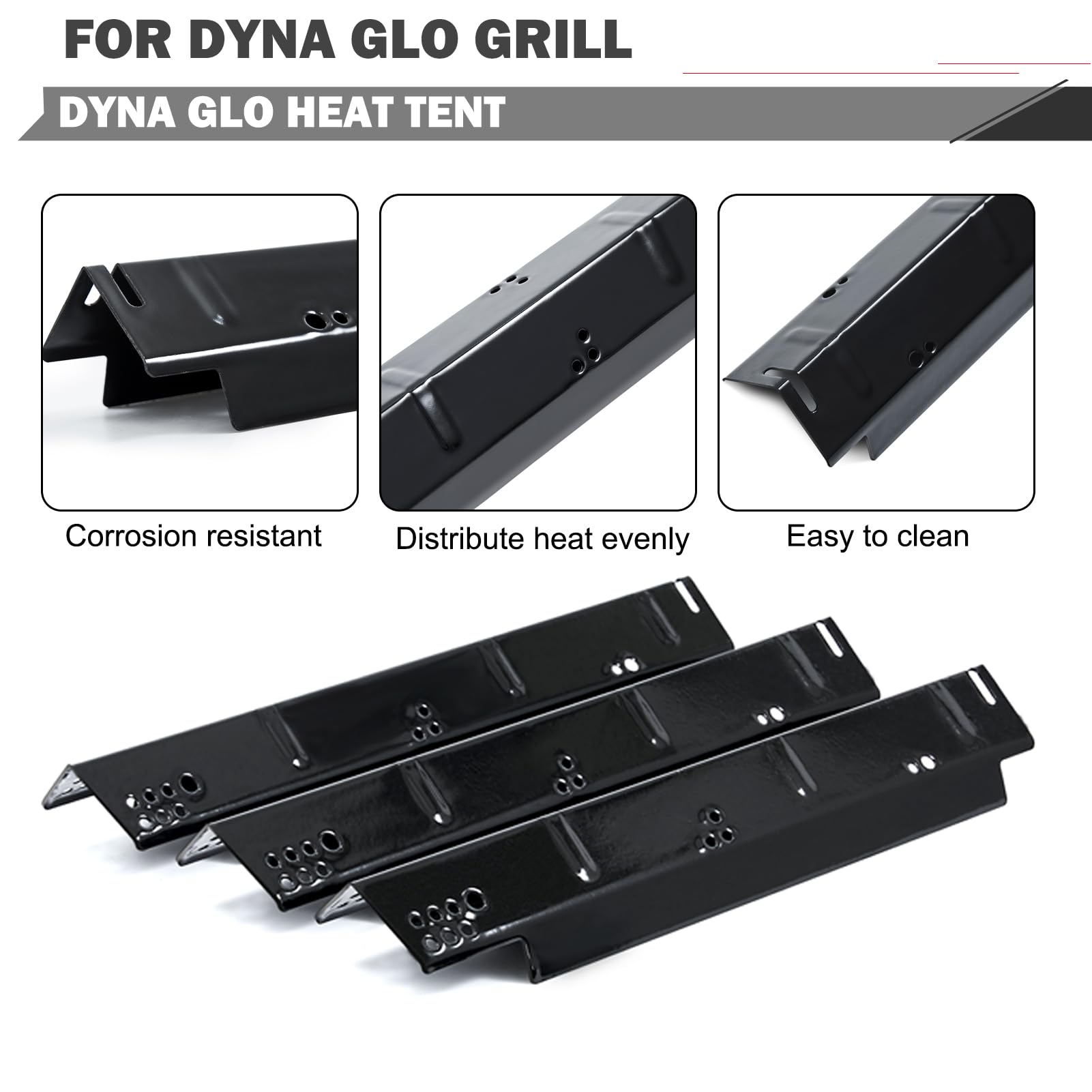 DGH450CRP Grill Replacement Parts for Dyna Glo Grill Parts DGH450CRP-D DGH450CRN-D DGH450CRN DGH451CRP Dyna Glo 70-02-615 Heat Tent Sear Plus Burner Cover Grill Parts 70-02-413 Burner Tube Parts