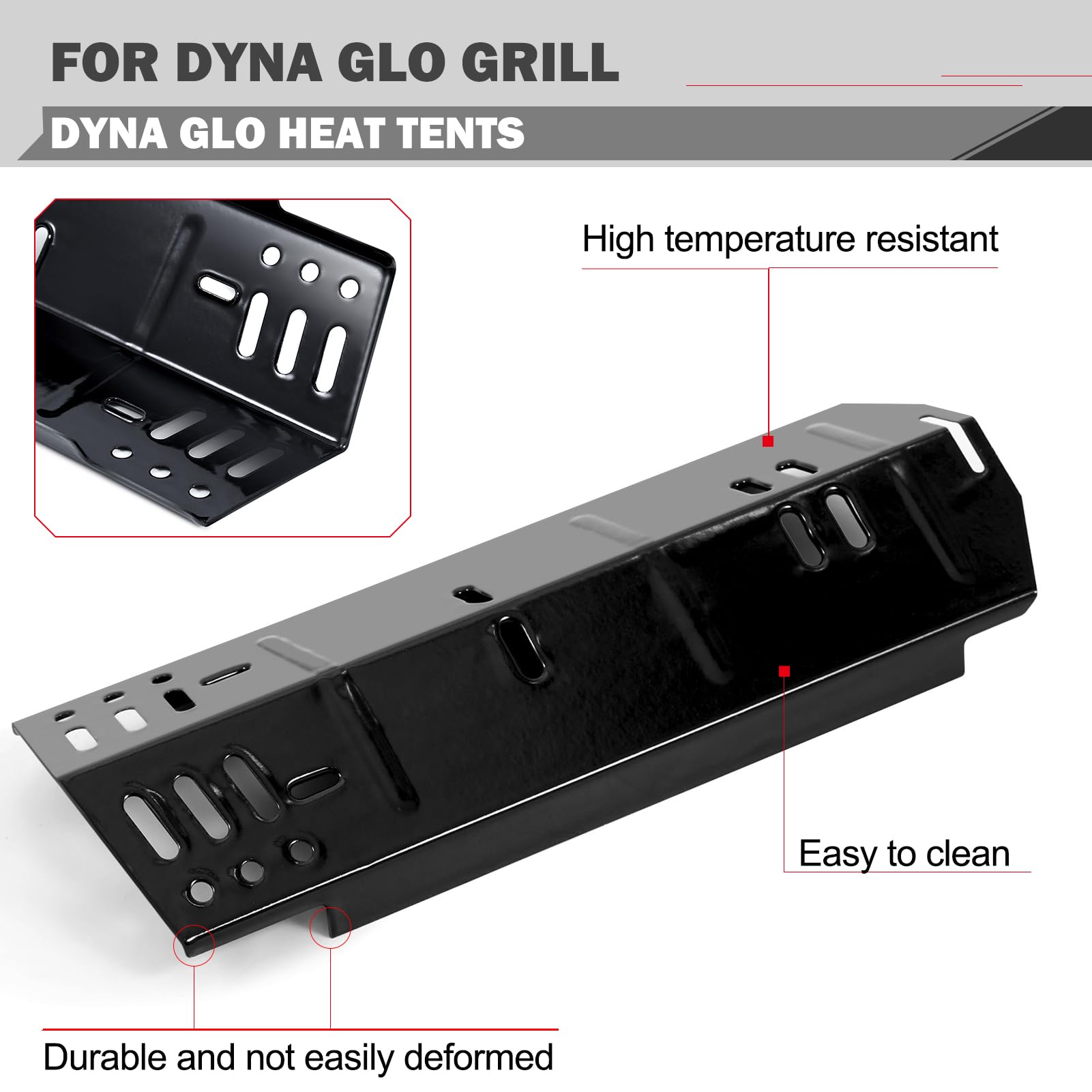 DGH450CRP Grill Replacement Parts for Dyna Glo Grill Parts DGH450CRP-D DGH450CRN-D DGH450CRN DGH451CRP Dyna Glo 70-02-615 Heat Tent Sear Plus Burner Cover Grill Parts 70-02-413 Burner Tube Parts