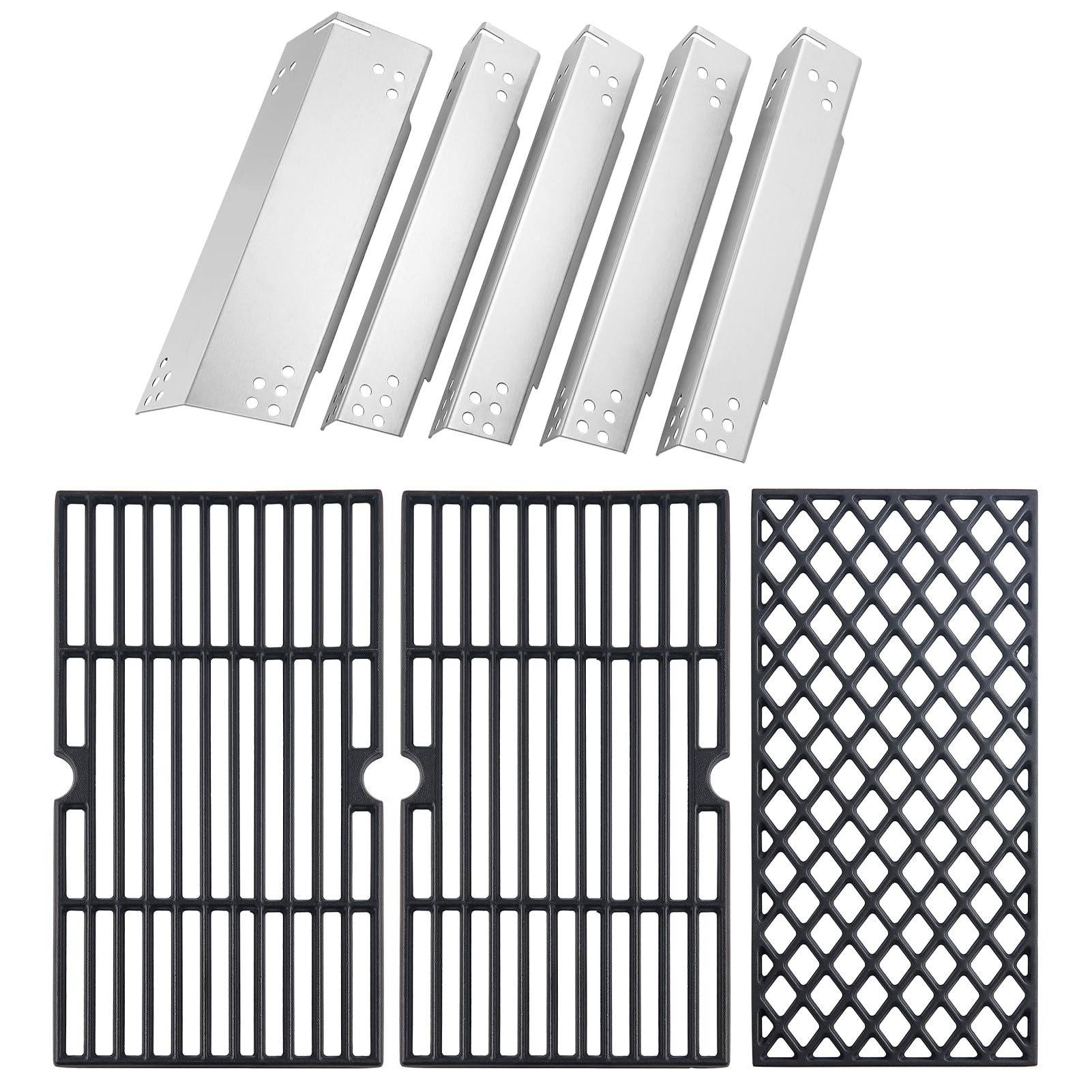 DGH474CRP Replacement Heat Tent Grates Grill Parts for Dyna Glo Grill Parts 70-02-411 Dyna glo DGH474CRP-D DGH474CRN-D Replacement Parts Grates Side Sear Plus Burner Heat Plates 70-02-412 Heat Shield