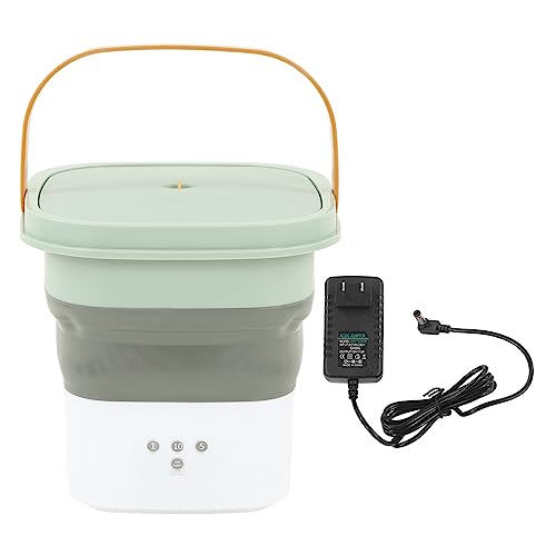 Mini Portable Washing Machine, Large Capacity Portable Washer with Spin Dryer for Clothes Laundry, Low Noise Suitable for Apartment, Dorm, Camping, RV (US Plug)